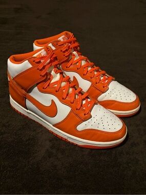 Nike Dunk High SP 'Syracuse' (2021) White/Orange Blaze DD1399-101